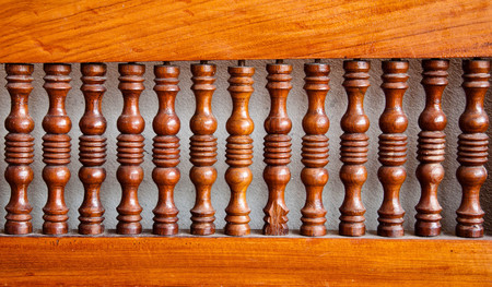 Carved wooden rails