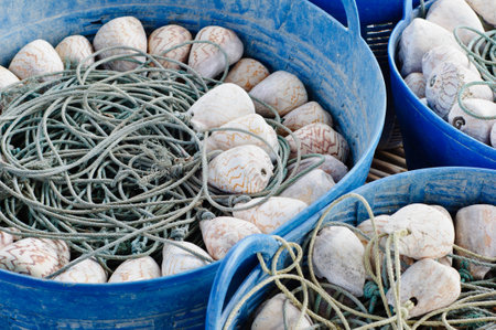 Equipment catch octopus in the basketsの写真素材