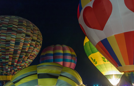 Colorful balloons intimate nightのeditorial素材