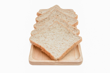 Sliced bread Isolated on white.