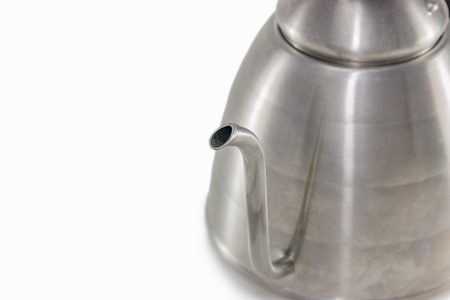 Coffee drip kettle on white background isolated.の写真素材