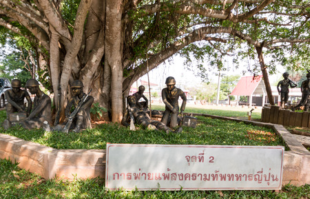Museum Thai-Japan friendship Khunyuam, Mae Hong Son province, Northern Thailand May 1 2017のeditorial素材