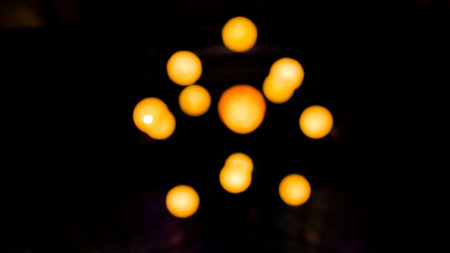 blurred Group of Bokeh gold.の写真素材