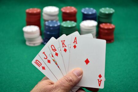 Poker winning play, royal flush