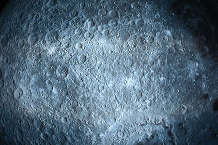 Moon surface texture close up, background