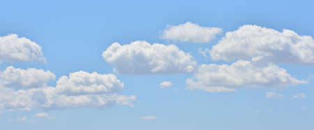 Cloud formations in the blue sky