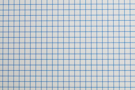 Detail of a sheet of squared paper from a notebook