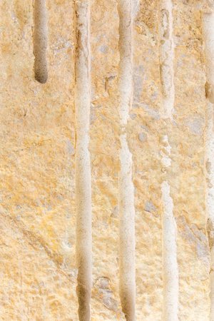 Remains of the cut made in a marble rock, textureの写真素材