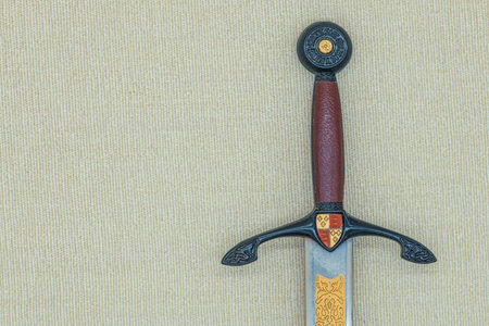 Medieval sword hilts of different shapes, isolatedの写真素材