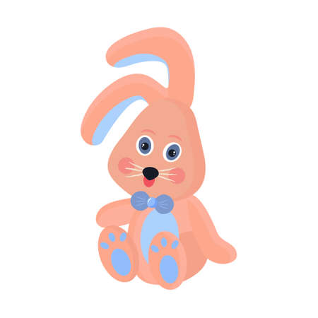 Toy bunny icon. Cute rabbit cartoon.のイラスト素材