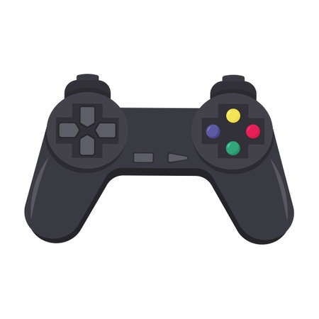 joystick gamepad. Equipment for video games on a computer or set-top box. vector illustration.