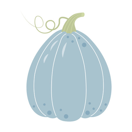 Pastel boho pumpkin isolated on white background. Thanksgiving Day, Harvest festival, Halloween symbol.のイラスト素材