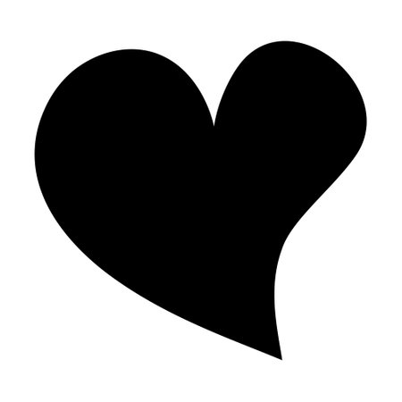 Black doodle heart. Scribble love sign icon. Template for t-shirt, card, invitation.のイラスト素材