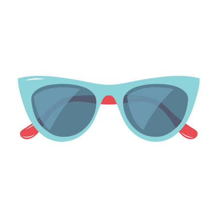 Sunglasses. Summer fashion accessory. Vector illustration isolated on white background.のイラスト素材