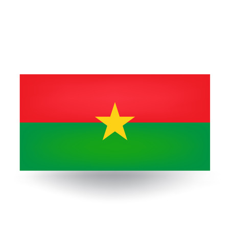 Burkina Faso Flagのイラスト素材