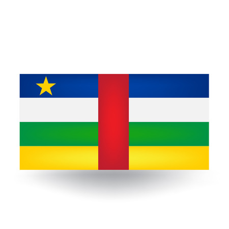 Central African Republic Flagのイラスト素材