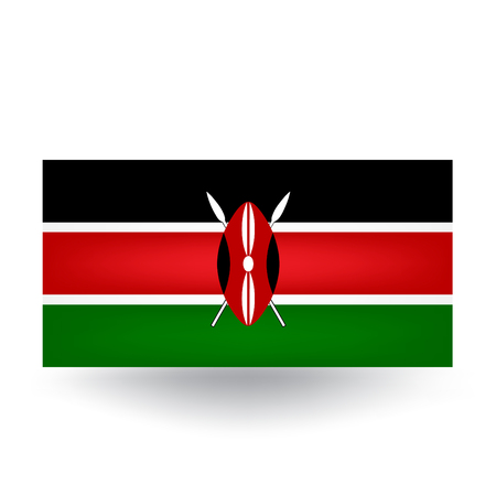 Kenya Flagのイラスト素材