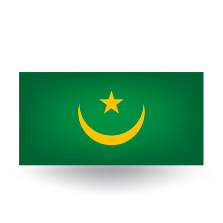 Mauritania Flagのイラスト素材