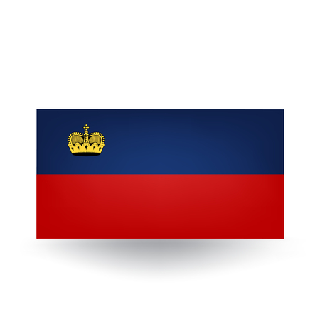 Liechtenstein Flagのイラスト素材