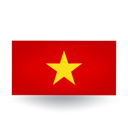 Vietnam Flagのイラスト素材