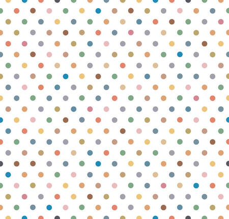 A Seamless Colorful Polka Dot Patternのイラスト素材