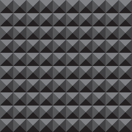 3D black geometric seamless patternのイラスト素材