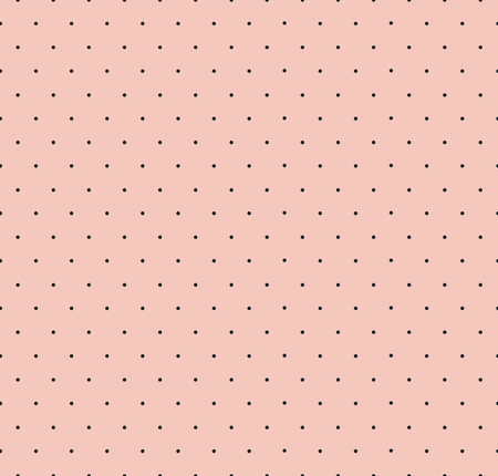 Seamless Pink Polka Dot Patternのイラスト素材