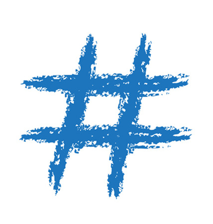 Hand Drawn Hashtag Symbolのイラスト素材