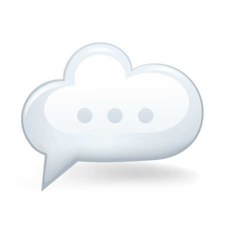 Chat Cloud vector illustration.のイラスト素材
