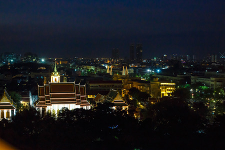 Bangkok/Thailand- 25/01/2017: Night view on Bangkok cityのeditorial素材