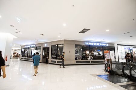 Starbucks coffee shop inside the mall.
