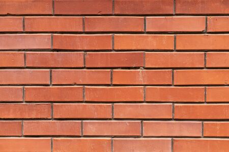 old red brick wall texture background Close up.