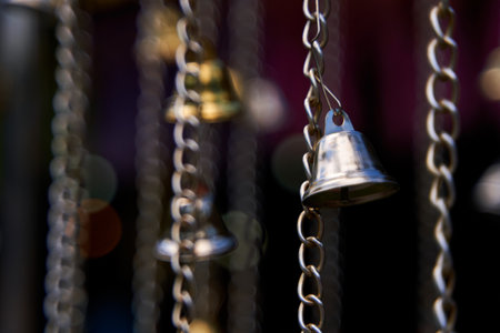 Charming Door Chime: Adding a Touch of Whimsy to Your Entrance.の写真素材