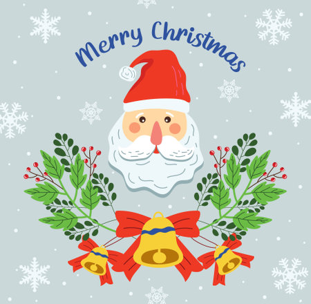 Merry Christmas Santa Clause Vector Illustration Celebrationのイラスト素材