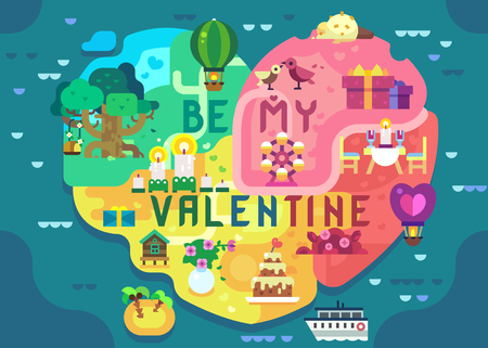 Saint Valentine Day Greeting Card for Gays and Lesbiansのイラスト素材