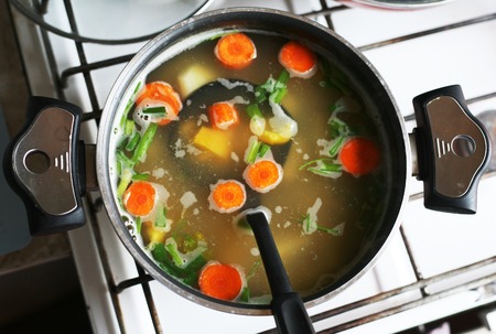 Healthy vegetable soupの写真素材