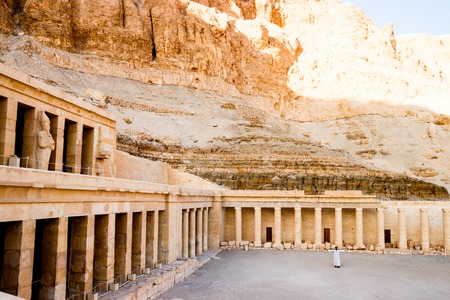The ancient temple of Hatshepsut in Luxor, Egyptの写真素材