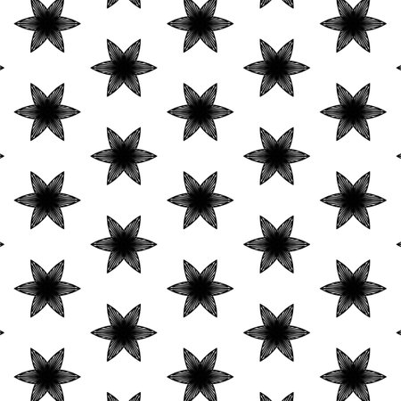 White and black line drawings, Line painting art, designs, Patterns for use as background.の写真素材