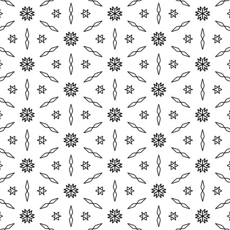 White and black line drawings, Line painting art, designs, Patterns for use as background.の写真素材