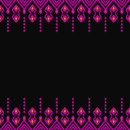 Pink line drawing, art, design, Pattern for use as background, black backgroundの写真素材