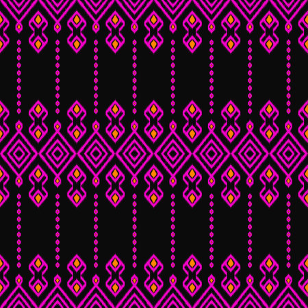 Pink line drawing, art, design, Pattern for use as background, black backgroundの写真素材