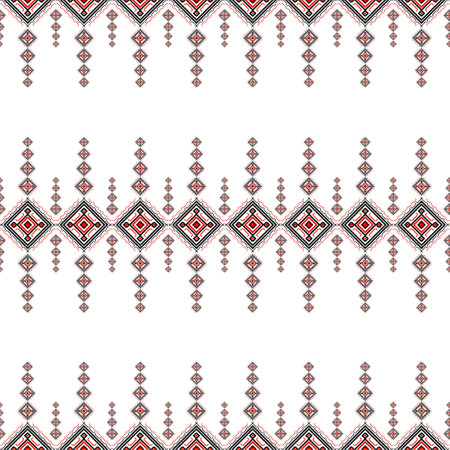 Black and red line drawings, art, design, square pattern for use as background, white background.の写真素材