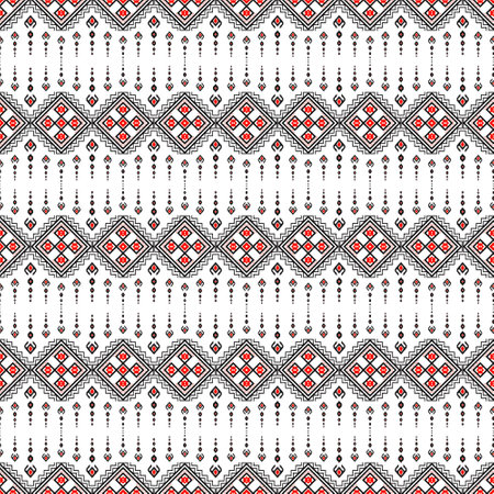 Black and red line drawings, Design, Square pattern for use as background, White background, Art.