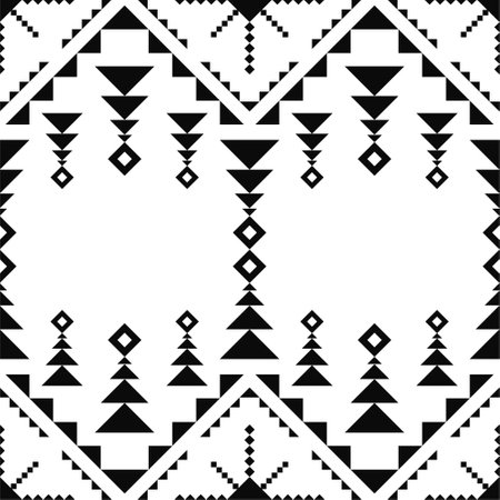 Black line drawing with white background, Art, Design, Fabric patterns, Patterns for use as background.の写真素材