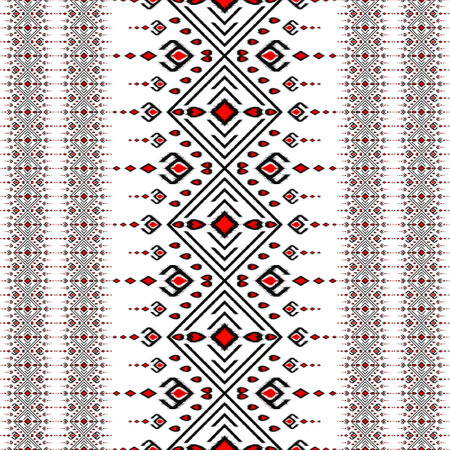 Draw black and red lines with white background, Design, Fabric patterns, Patterns for use as...