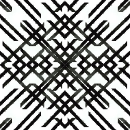 Black line drawing with white background, Design, Fabric patterns, Patterns for use as background.