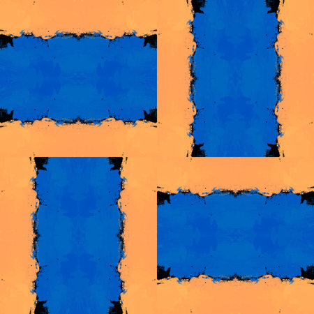 Coloring with blue and yellow, Design, Fabric pattern, Used as background image.