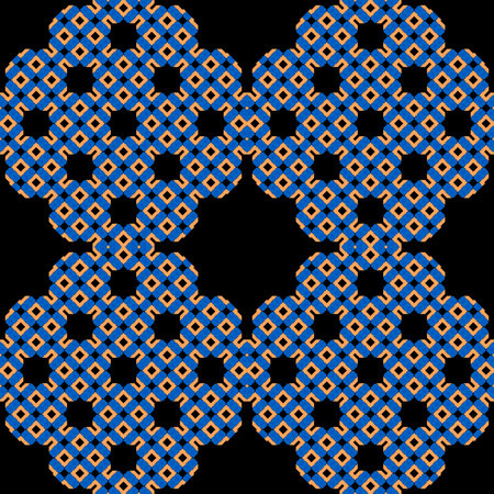 Coloring with blue and yellow, Design, Fabric pattern, Used as background image.