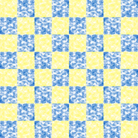 Draw lines with colors, blue and yellow, Design, Fabric patterns, Use as background image.