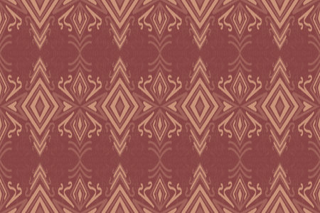 Abstract ethnic art, Ikat, Tribal Seamless Patterns, Fabric Patterns, Clothing, Prints, Patterns, Ornaments, Folk Patterns, Covers, Folk Embroidery, Carpet Design, Wallpaper, Wrap.の写真素材